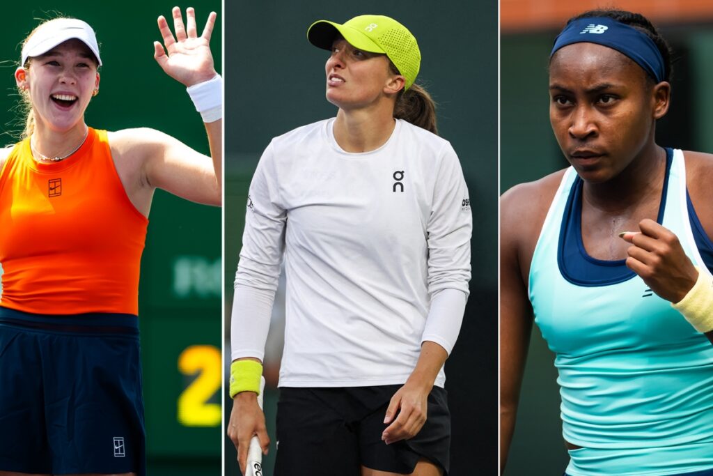 Mirra Andreeva, Iga Swiantek and Coco Gauff, stars of the women's draw at the Miami Open presented by Itaú / Photo Miami Open