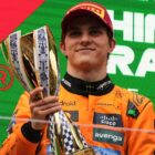 Oscar Piastri delivered an outstanding performance at the Chinese Grand Prix, claiming his third career Formula 1 victory while leading McLaren to an impressive one-two finish / Photo via F1