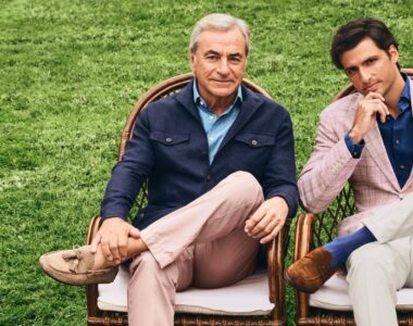 Carlos Sainz Sr. and Carlos Sainz Jr. are the new faces of Hackett London for its Spring/Summer 2025 campaign / Photo via Hackett London