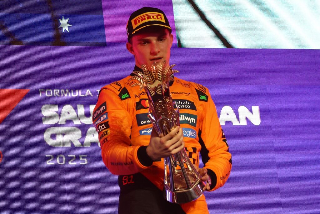 This victory marks Piastri’s third of the season—after Bahrain and China—and signals a shift in championship momentum / Photo via F1