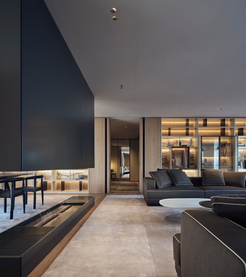 The top floor houses the Molteni Apartment, a private 160-square-meter residence accessed by elevator. / Photo Molteni