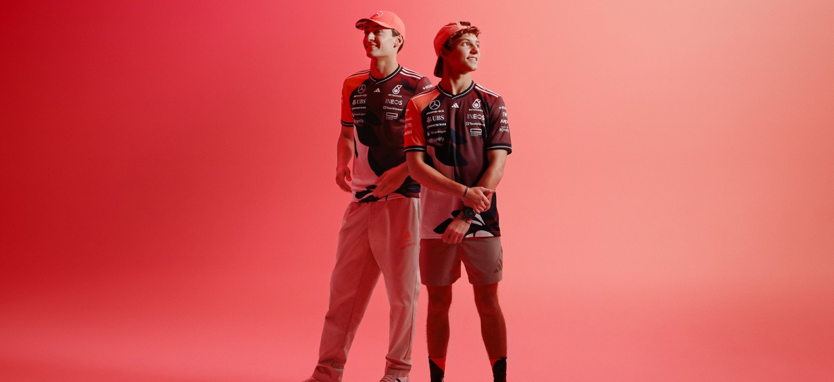 Designed with a fresh perspective, the new collection Adidas and Mercedes-AMG PETRONAS F1 / Photo via Adidas