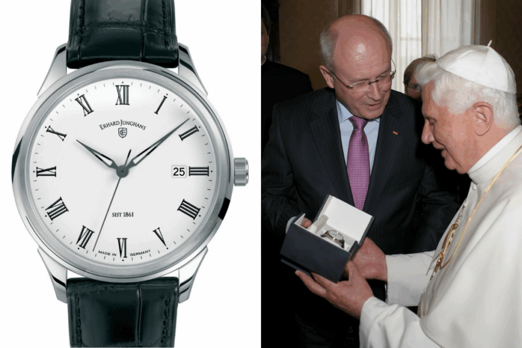 Benedict XVI received an Erhard Junghans Tempus Automatic / Photo Archive / vatican