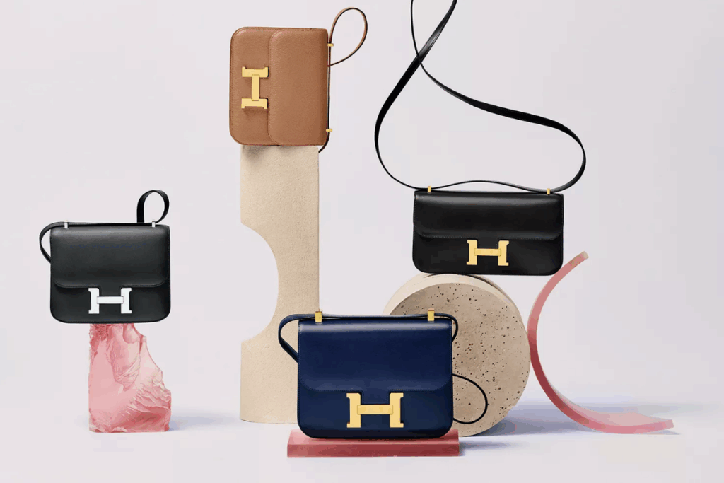 The Hermès Constance is a top-handle bag with a distinctive H-shaped closure / Photo Hermès USA