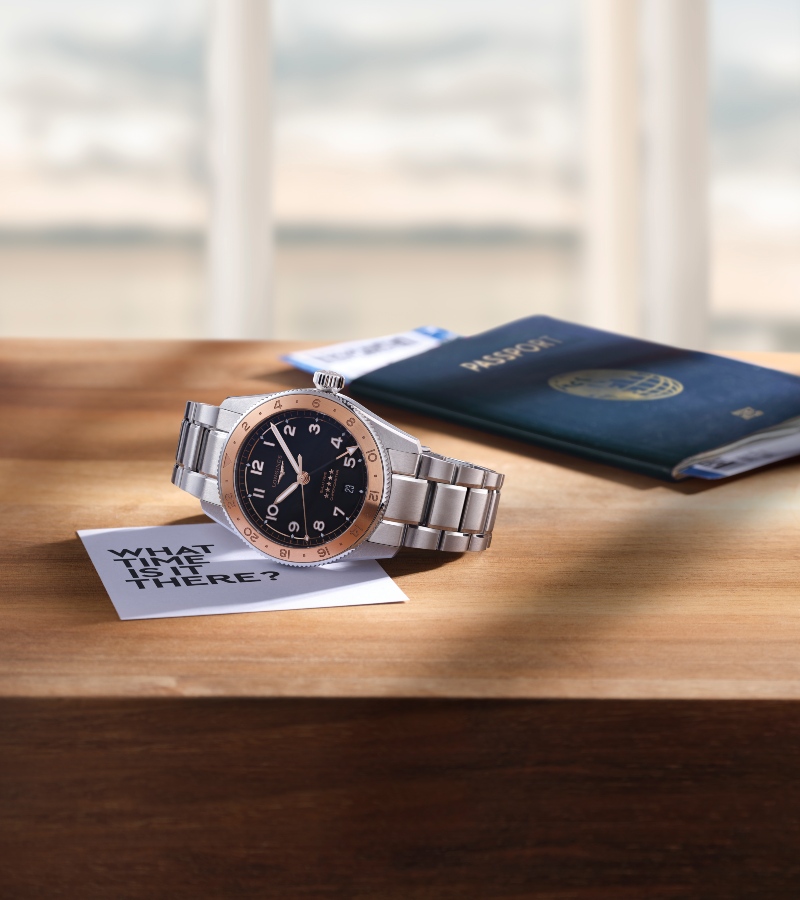 Like their commemorative sibling, they feature sleek black dials and refined rose-gold accents. / Photo Longines