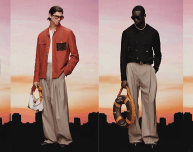 This latest chapter—referred to as the “arrival wardrobe”—blends the boundaries between resort leisure and elevated daywear / Photo via Louis Vuitton