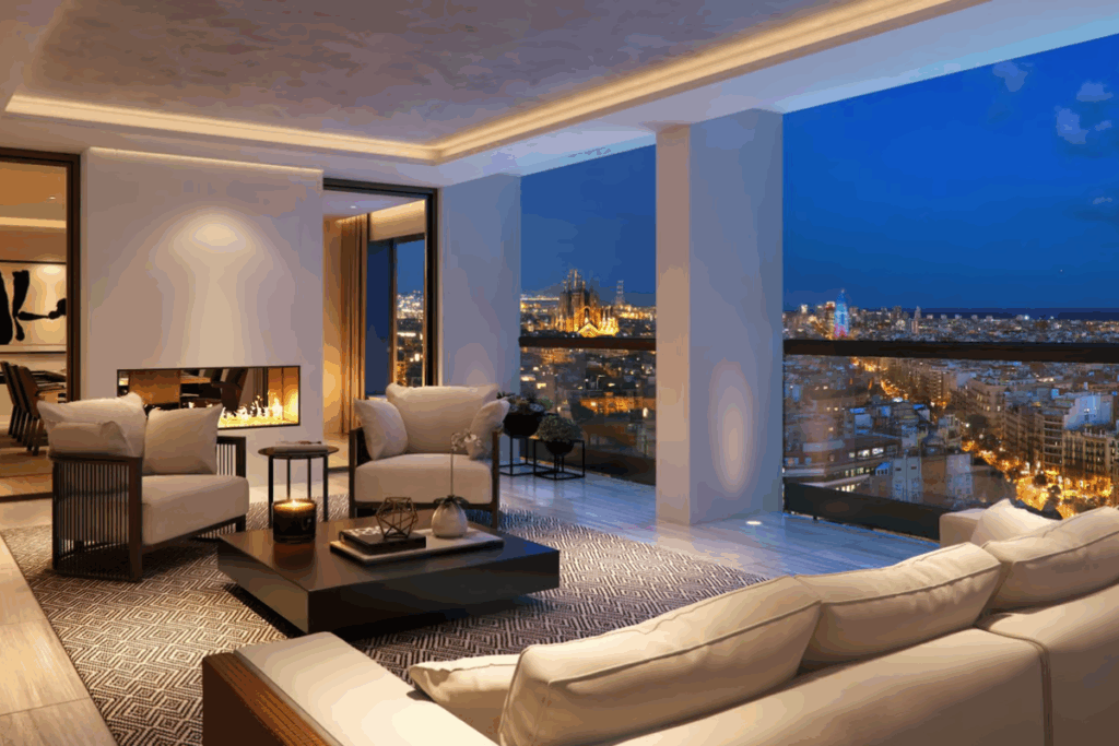 The interiors exude luxury, with high-quality finishes and bespoke craftsmanship / Photo Mandarin Oriental Residences, Barcelona