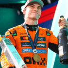 The 2025 winner’s trophy, claimed by McLaren’s Oscar Piastri, is a stunning testament to Tiffany’s heritage of fine silver craftsmanship / Photo via Formula1.com
