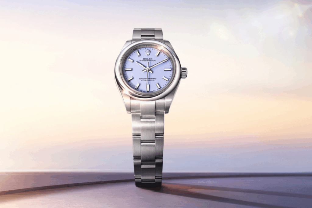 Rolex Oyster Perpetual in lavender / Photo Rolex