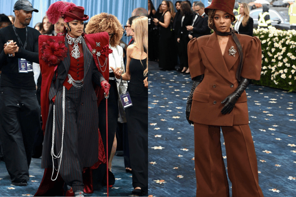 Teyana Taylor and Kara Young / Photo Getty images via @metgalaofficial_