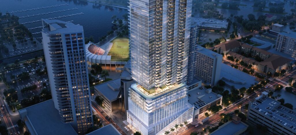 Each residence also includes private elevator entry and sleek, modern lighting that elevates the living experience. / Photo Waldorf Residences