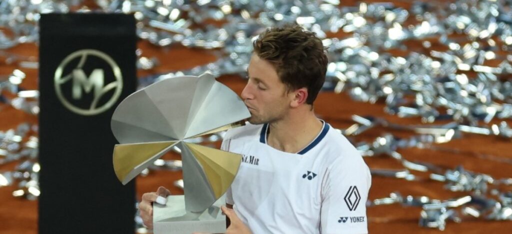 Casper Ruud, a product of Nadal’s academy in Manacor, rose to the occasion and captured his first-ever Masters 1000 crown / Photo via Madrid Open