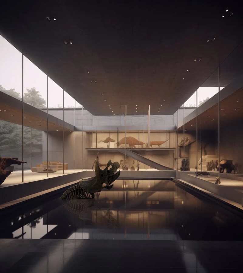 The architectural concept comprises three interconnected structures, each inviting visitors into a layered narrative / Photo via X.C Studio