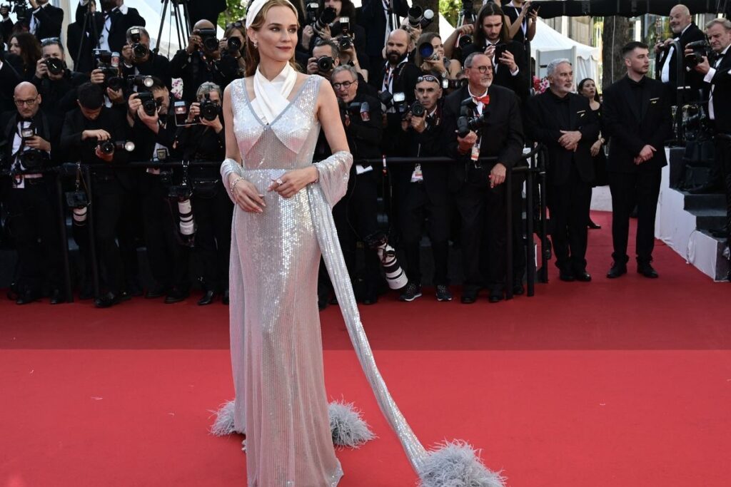 Diane Kruger graces the carpet in Prada, embracing understated luxury. / Photo Cannes 2025