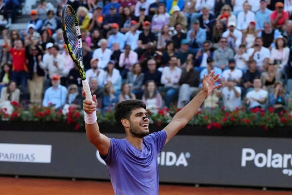 He secured the title with a 7-6(5), 6-1 triumph over the World No. 1 / Photo via ATP Rome