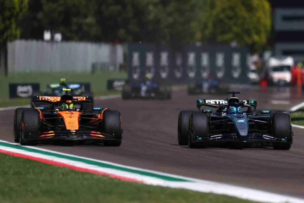 On the other side of the strategy spectrum was the pole-sitter, whose lead vanished right off the line / Photo via F1