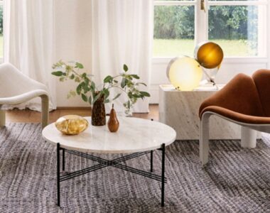 Originally introduced in the late 1960s, Pierre Paulin’s F300 chair—long considered a cult favorite among collectors—has been largely out of reach except through vintage dealer / Photo via GUBI