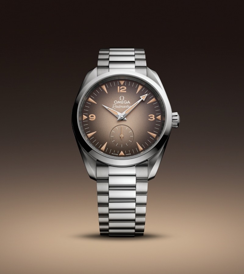 As for pricing, the leather strap version of the 2025 Omega Railmaster is available at $5,400, while the steel bracelet version retails at $5,800 / Photo via Omega