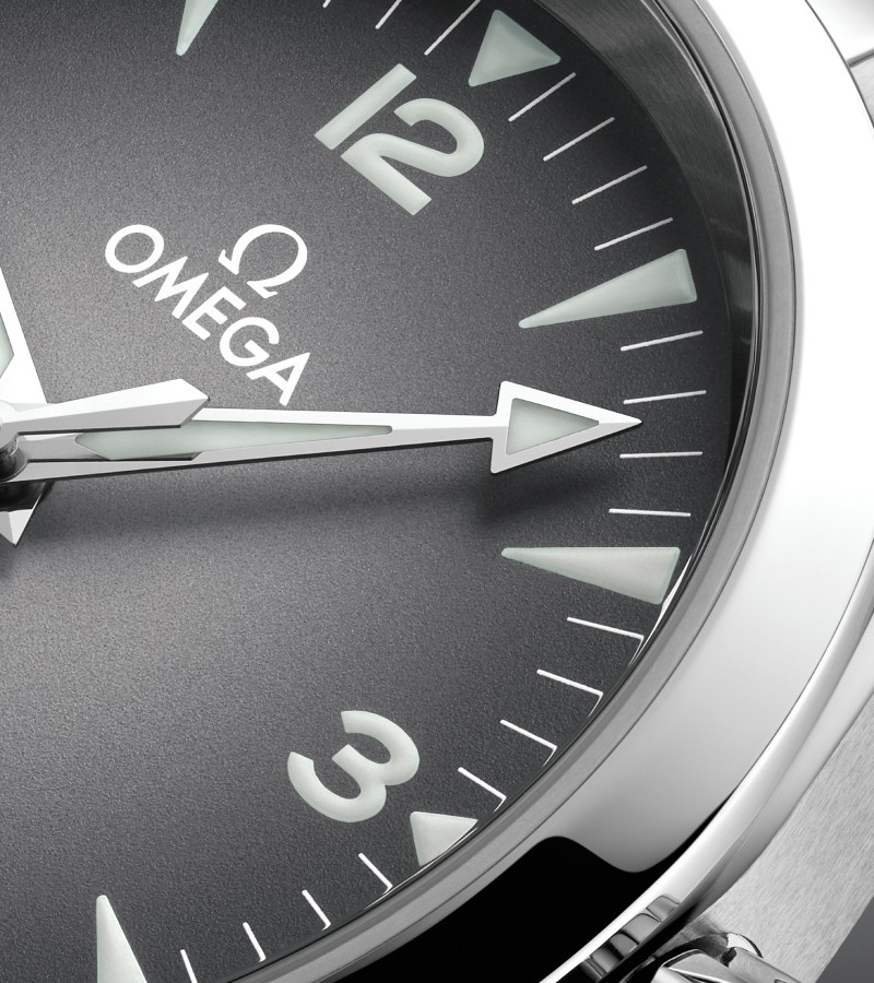This year’s 2025 Omega Railmaster collection stays true to its origins with a perfectly balanced 38mm stainless steel case / Photo via Omega