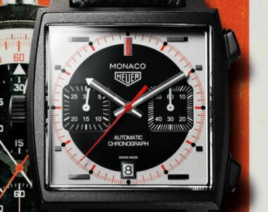 The Swiss watchmaker introduces a bold new timepiece: the TAG Heuer Monaco Chronograph Stopwatch. / Photo TAG Heuer