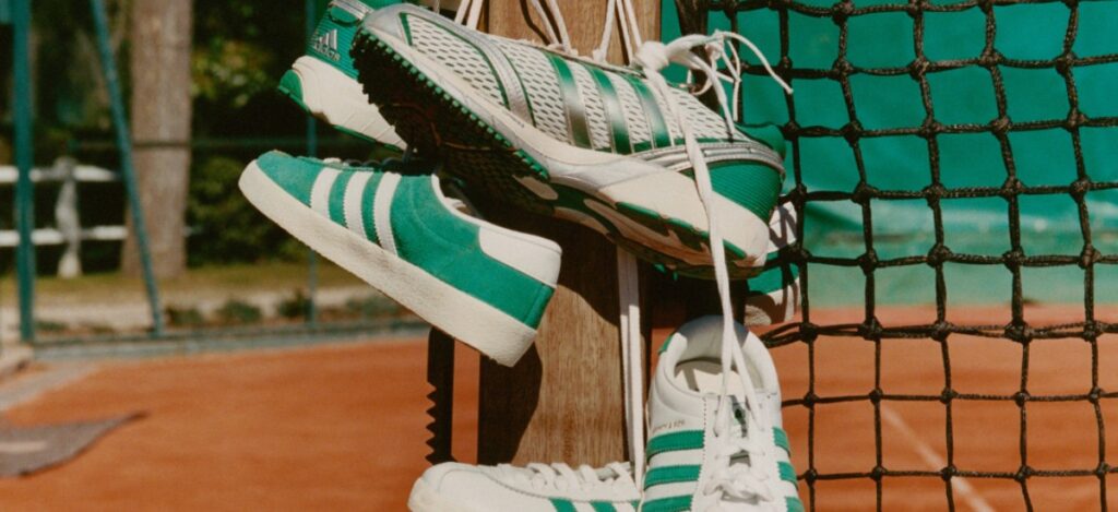 Sporty & Rich reunites with adidas Originals to unveil a new collection that pays tribute to the timeless appeal of retro tennis style / Photo via Adidas