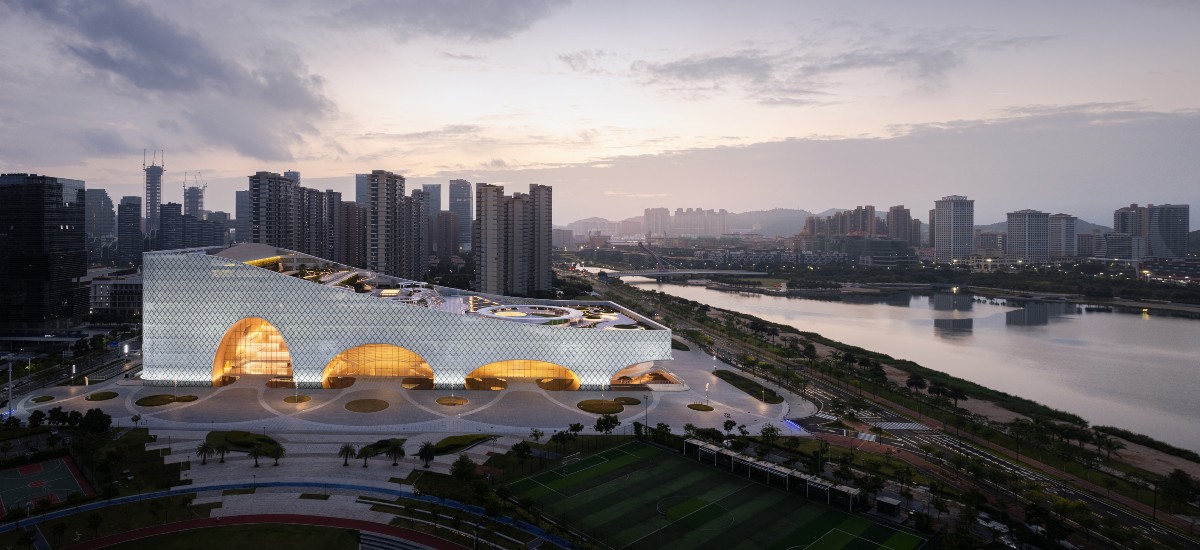 Hengqin Culture & Art Complex, a monumental 142,560-square-meter project designed to become a cultural anchor in one of China’s most rapidly evolving urban centers / Photo via Hengqin Culture & Art Complex