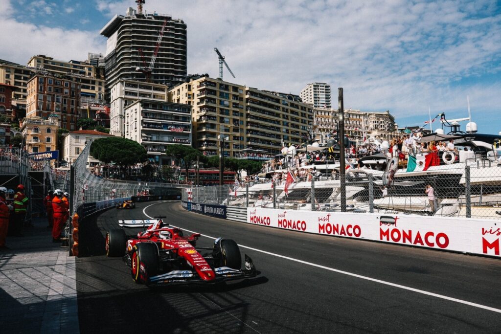 Charles Leclerc was relentless throughout the Monaco Grand Prix, pushing Norris in every sector / Photo Monaco Grand Prix