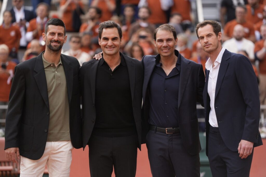 But this time, he wasn’t wearing his iconic headband or his signature capri pants. Clad in a sleek dark suit, Nadal looked every bit the dignified sportsman he’s become. / Phoro Roland Garros