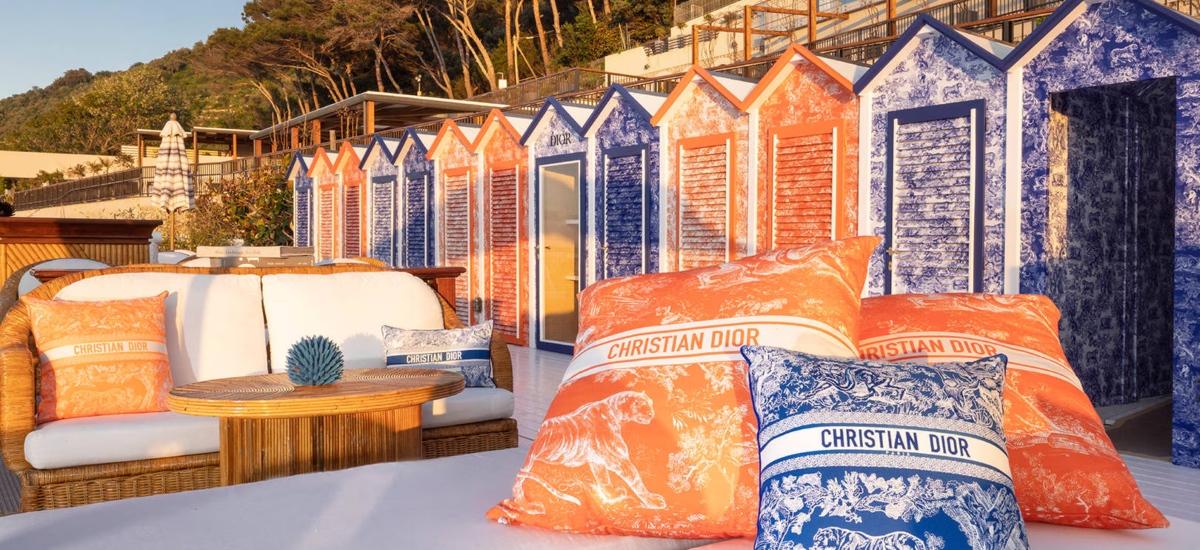 Dior unveils its Dioriviera pop-up inside Il Riccio, Capri’s most exclusive beach club and restaurant / Photo Dior