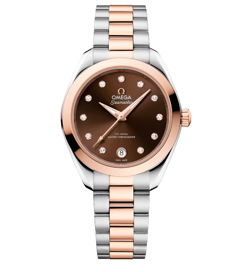 A discreet date window rests neatly at 6 o'clock, enhancing symmetry and balance. / Photo Omega