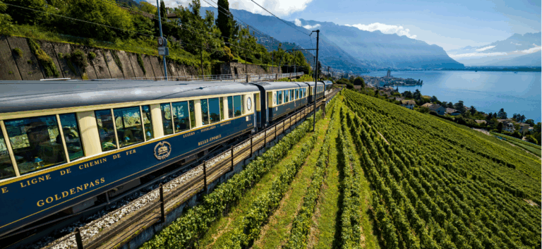 Departing from the picturesque lakeside town of Montreux, this journey takes travelers through scenic mountain landscapes en route to two of Switzerland’s culinary treasures: Gruyères and Broc / Photo MOB