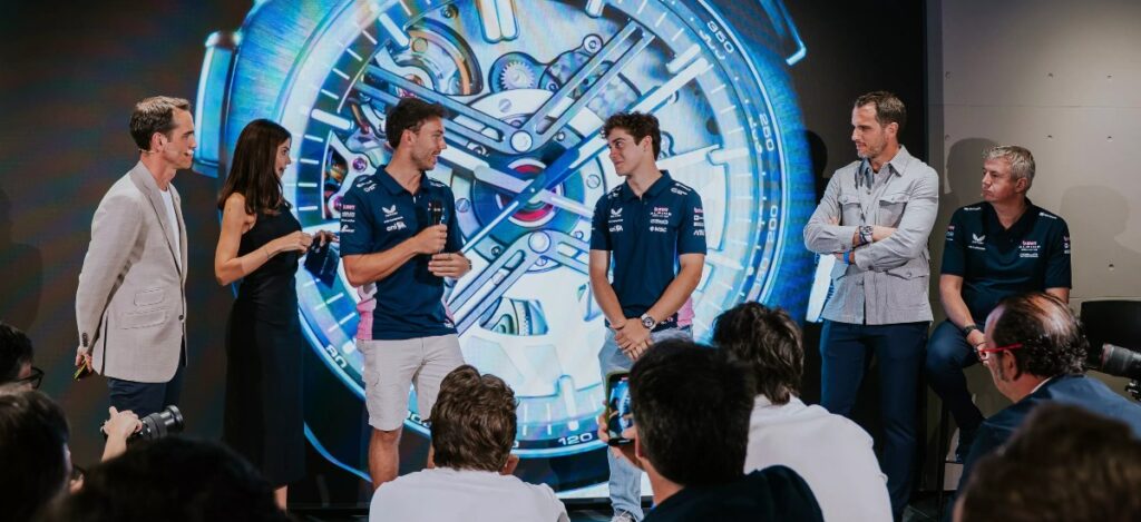 Just ahead of the Spanish Grand Prix, this partnership has unveiled two masterpieces that blend Swiss elegance with racetrack adrenaline / Photo via Alpine Motorsport
