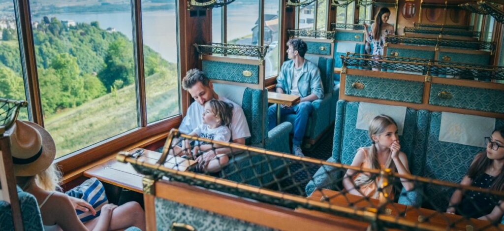 These train rides transcend travel; they are moving sanctuaries of taste, design, and elegance / Photo via Train du Chocolat