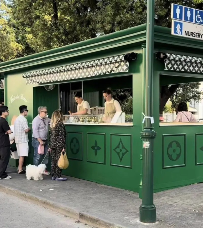 This latest venture joins a series of lifestyle projects by Louis Vuitton, such as the Multicolor Monogram tram seen gliding through Milan / Photo via Louis Vuitton