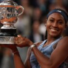After losing the first set in a tense tiebreak, Gauff stormed back to win 6-7(5), 6-2, 6-4, claiming her first French Open title. / Photo Roland Garros