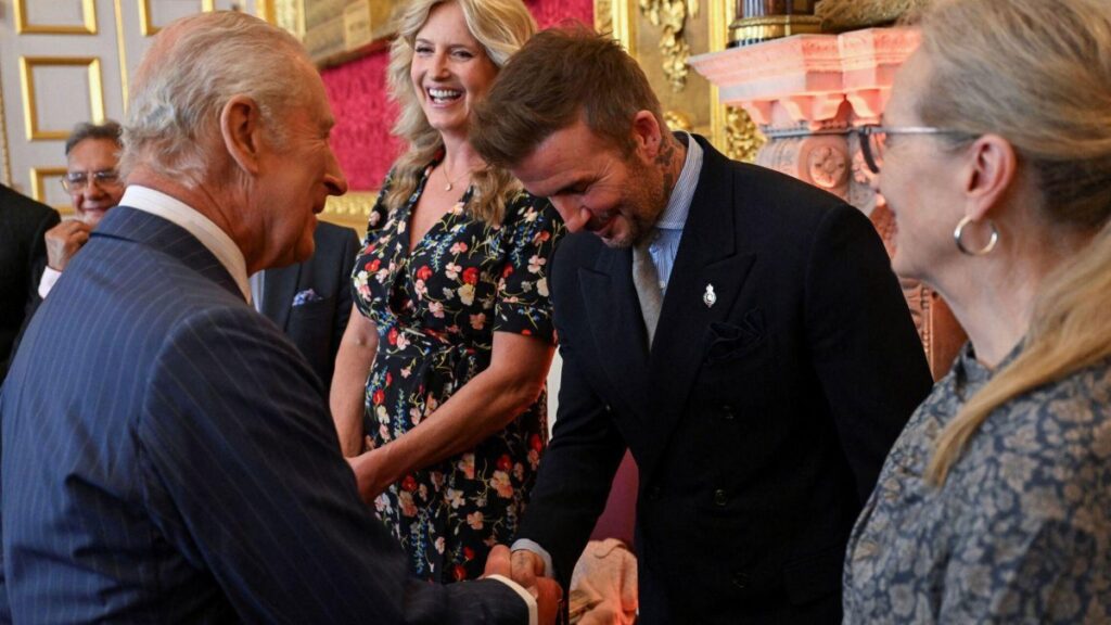 David Beckham, once the golden boy of East London football pitches, has officially ascended to the heights of British aristocracy / Photo via The King's Foundation