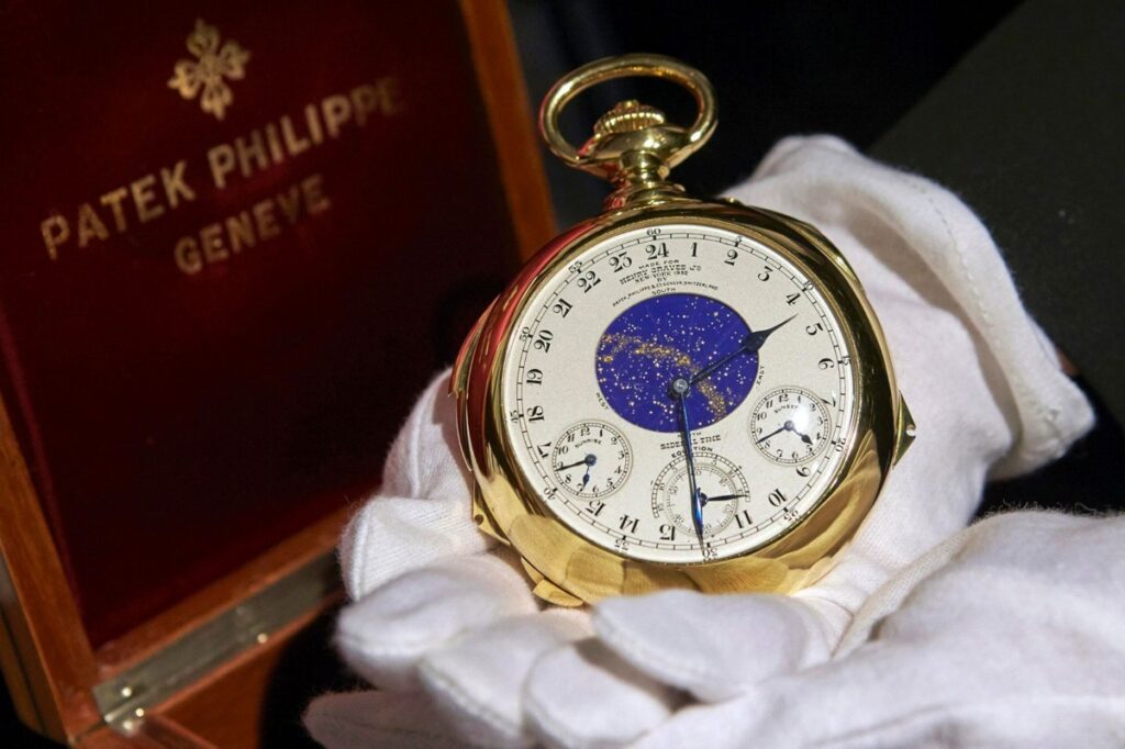 Commissioned by banker Henry Graves Jr. in 1933, this gold pocket watch features 24 complications / Photo via Patek Phillippe