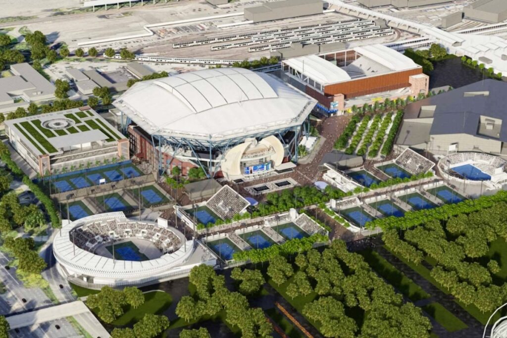 The revitalization will unfold in three carefully managed phases and reach completion by the 2027 US Open. / Photo Arthur Ashe Stadium