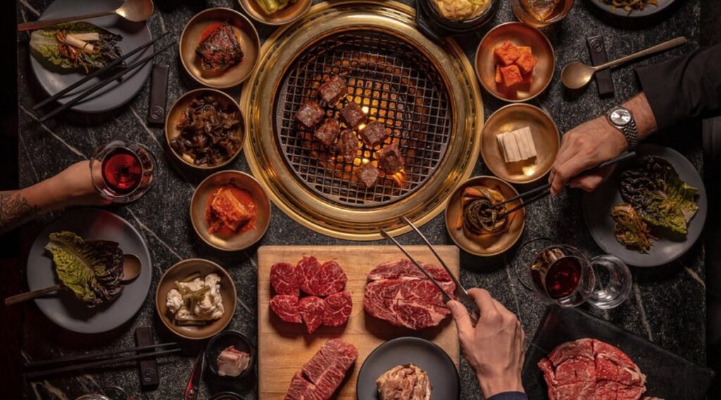 This Korean steakhouse blends high-end New York energy with Seoul’s fire-at-the-table flair. / Photo via COTE Miami
