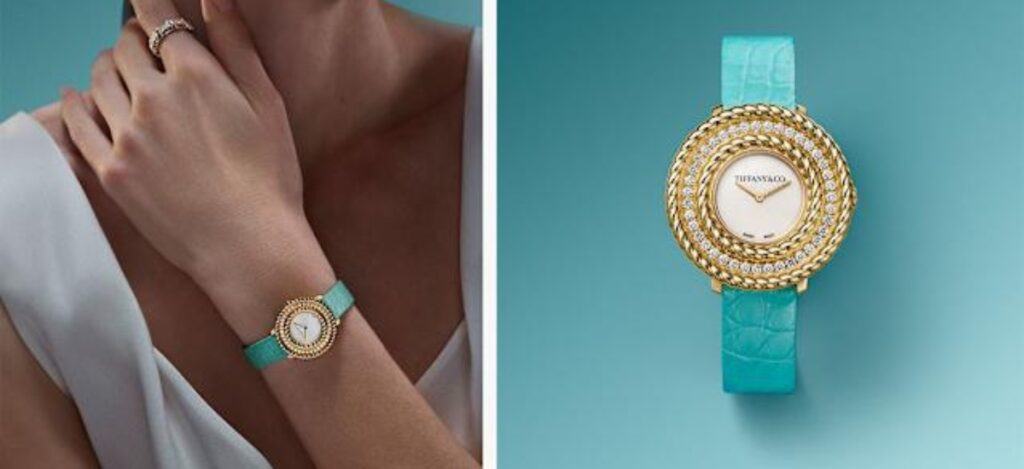 Tiffany & Co. introduces the Rope watch, an exquisite jewelry timepiece that pays homage to the legendary designer Jean Schlumberger and his unforgettable twisted rope motif