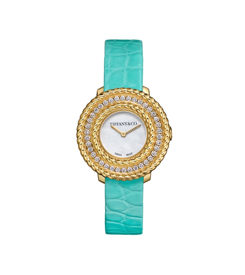 The Rope watch is perfectly suited for discerning collectors who seek a blend of artistic heritage and cutting-edge innovation. Its combination of precious materials, sustainable power, and refined design highlights Tiffany & Co.’s / Photo via Tiffany & Co.