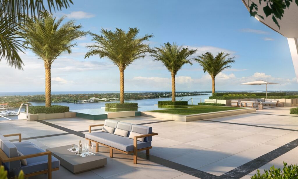 Throughout the tower, residents enjoy luxe amenities that elevate daily life to resort-level standards. / Photo via The Bristol Palm Beach