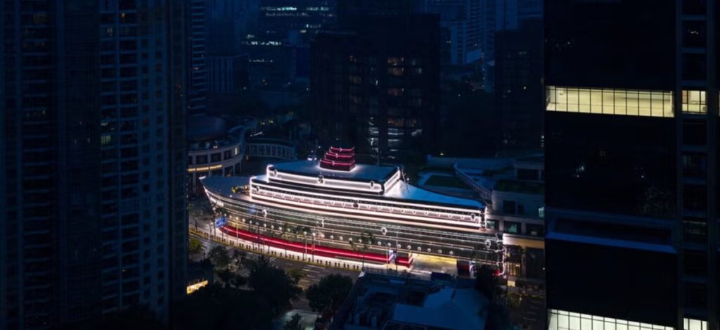 Louis Vuitton has unveiled a groundbreaking retail concept in Shanghai—a life-size cruise ship named The Louis.