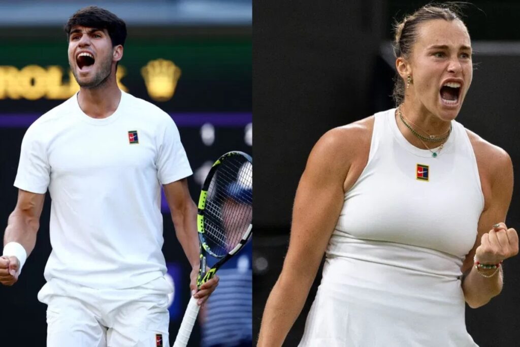 Despite the mass exodus, some stars remain. Carlos Alcaraz and Aryna Sabalenka have shown resilience and command. / Photo Wimbledon