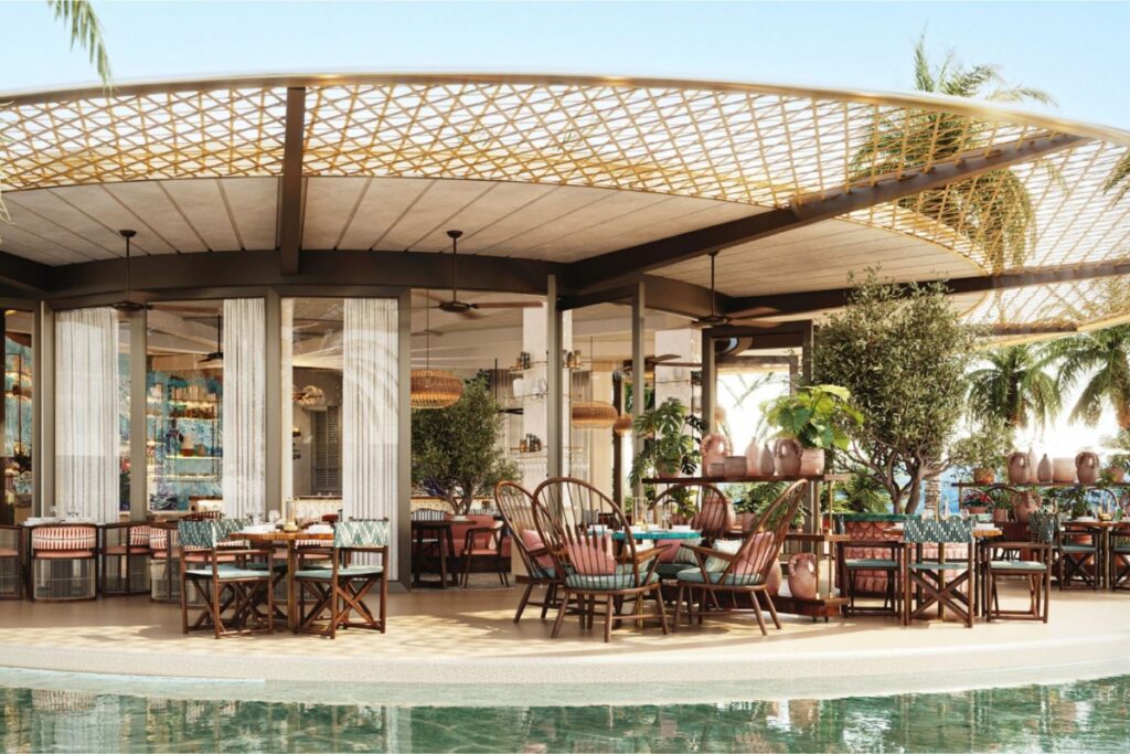 With 110 keys offering sea views and 20 exclusive branded residences, Nammos Resort AMAALA promises opulence and comfort. / Photo Red Sea Global