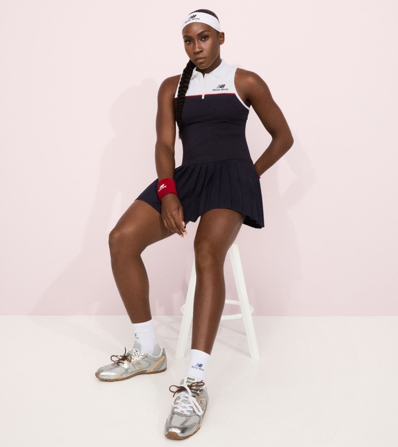 On launch day, Gauff headlines a Miu Miu Select event at the brand’s New York 57th Street store, curating a personal edit from the Fall/Winter 2025 collection / Photo New Balance