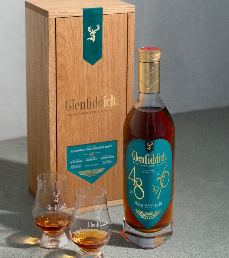 The partnership builds on Glenfiddich’s earlier connection with the Aston Martin Formula One™ Team / Photo Glenfiddich