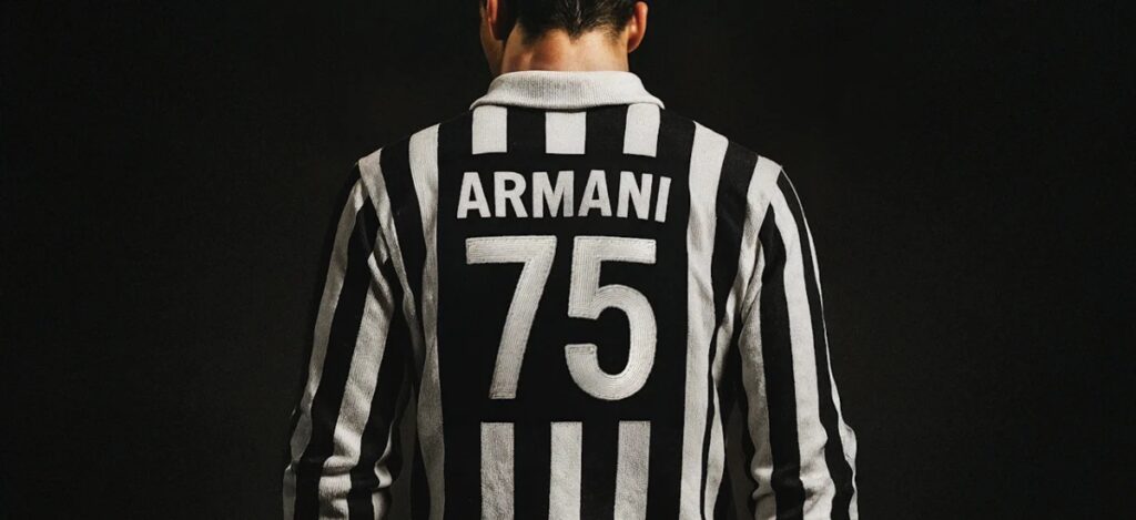 For European fixtures, Armani has designed looser-fitting suits that combine effortlessly with viscose polos and T-shirts, allowing players to maintain a modern, relaxed yet polished appearance. / Photo via Juventus