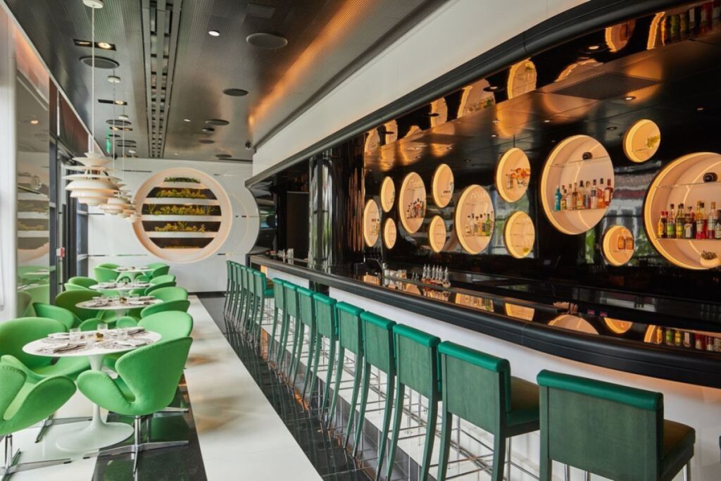 Standouts include the Passion of Summer, a layered mix of Patrón Reposado, ginger liqueur, passion fruit, and spicy caviar, delivering both tropical brightness and depth. / Photo via Le Jardinier