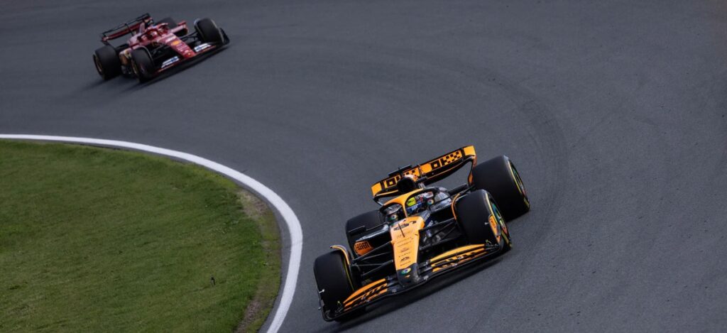 The 4.259 km lap includes high-speed corners and banked turns steeper than those at Indianapolis, demanding precision, skill, and mental endurance. / Photo via McLaren